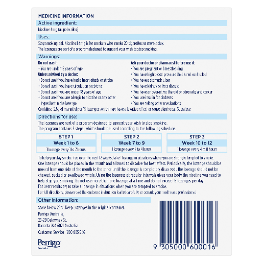 Nicotinell Mini Lozenge 4mg Bottle 81.