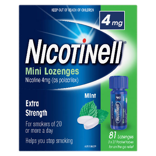 Nicotinell Mini Lozenge 4mg Bottle 81.