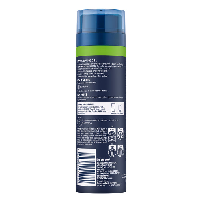 Nivea Men Shave Gel Deep 200ml