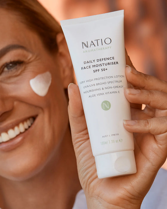 Natio Daily Defence Face Moisturiser SPF 50+ 100ml.
