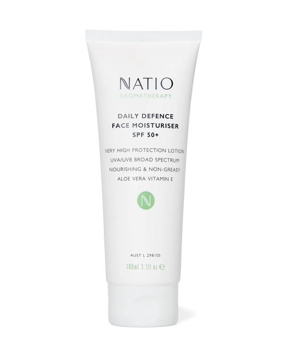 Natio Daily Defence Face Moisturiser SPF 50+ 100ml.