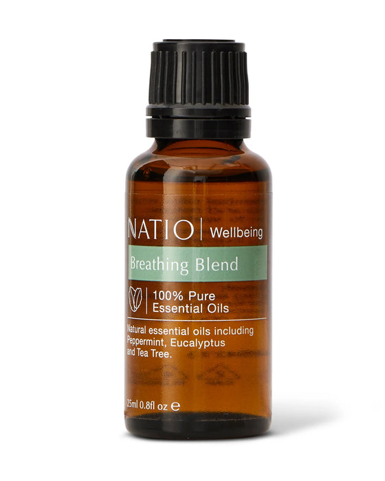 Natio Focus On Breathing Pure Essential Oil Blend 25ml.
