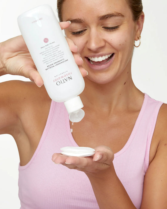 Natio Rosewater Hydration Antioxidant Micellar Cleansing Water 250ml.