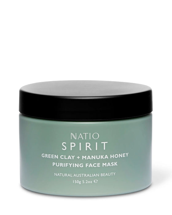 Natio Spirit Green Clay + Manuka Purifying Mask 150g.
