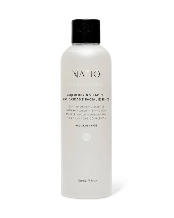 Natio Treatments Goji Berry & Vitamin E Antioxidant Facial Essence 200ml.