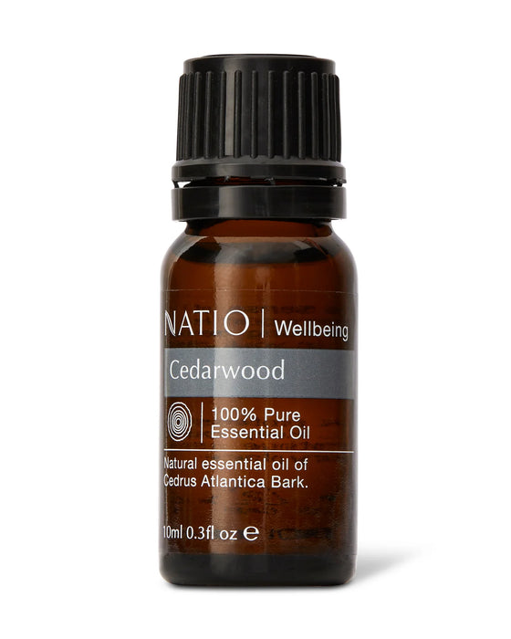 Natio Wellbeing Pure Essential Oil Cedarwood 10ml.