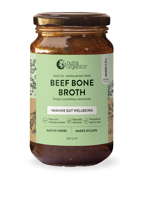 Nutra Organics Beef Bone Broth Concentrate Native Herb 390g