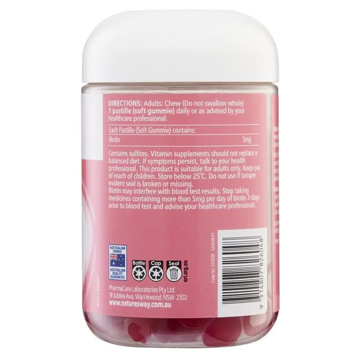 Nature's Way Beauty Biotin Gummies 120