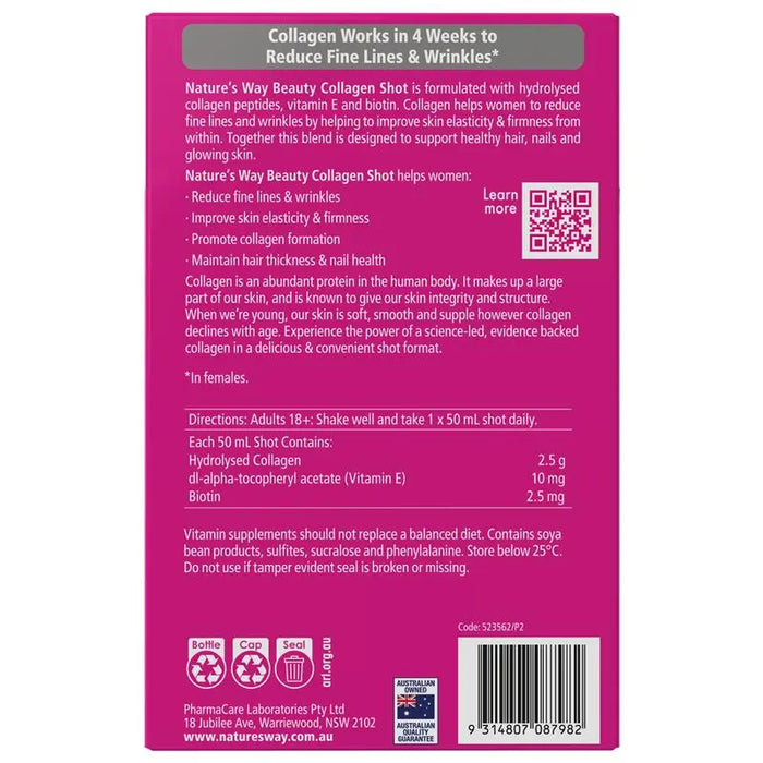 Nature's Way Beauty Collagen Shot 10x50ml