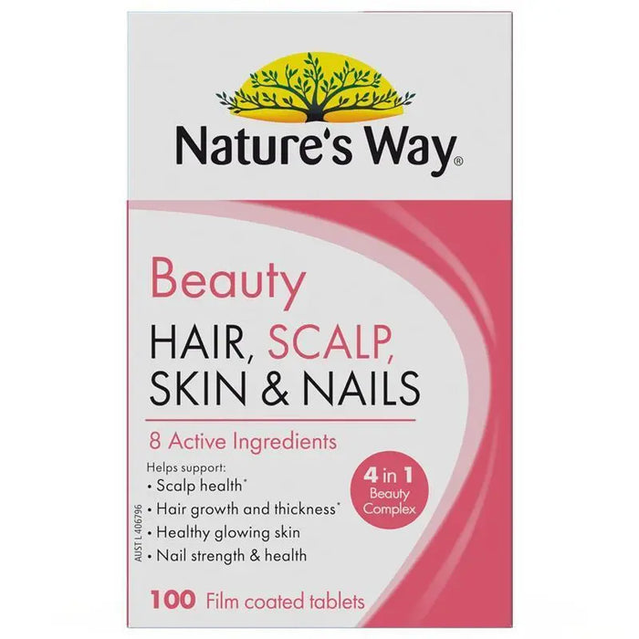 Nature's Way Beauty Hair+Scalp+Skin & Nails 100Tablets