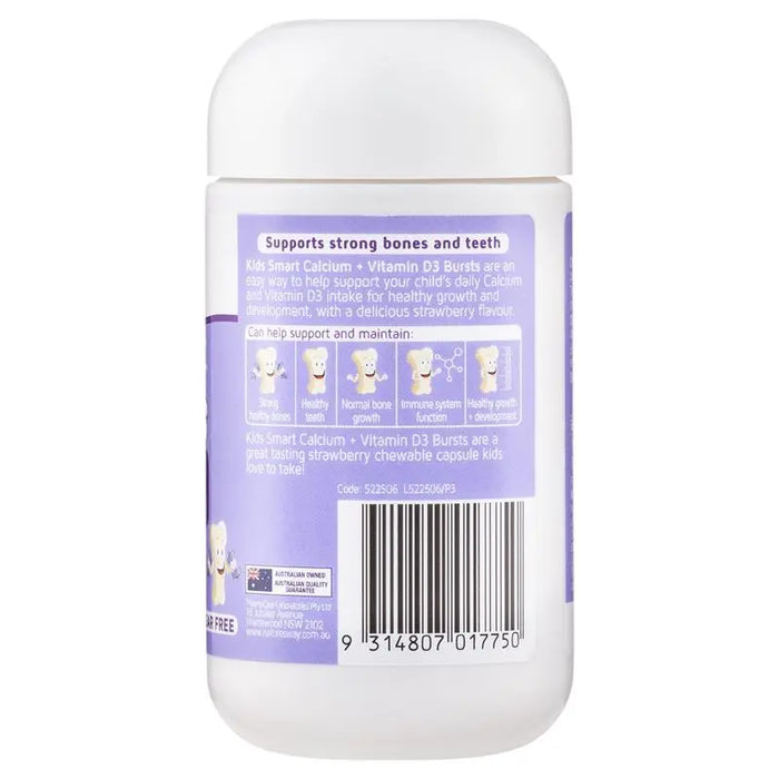 Nature's Way Kids Smart Bursts Calcium + Vitamin D3 50 Capsules