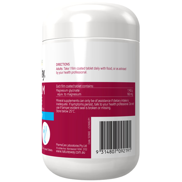 Nature's Way Magnesium Glycinate 130 Tablets