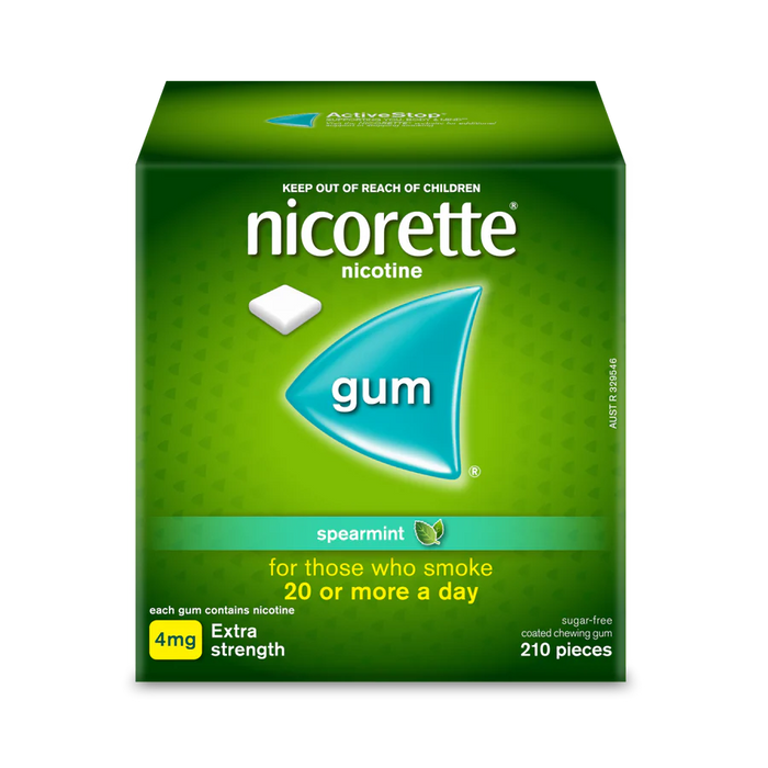 Nicorette Gum Spearmint 4mg 210 Short Dated 04/25