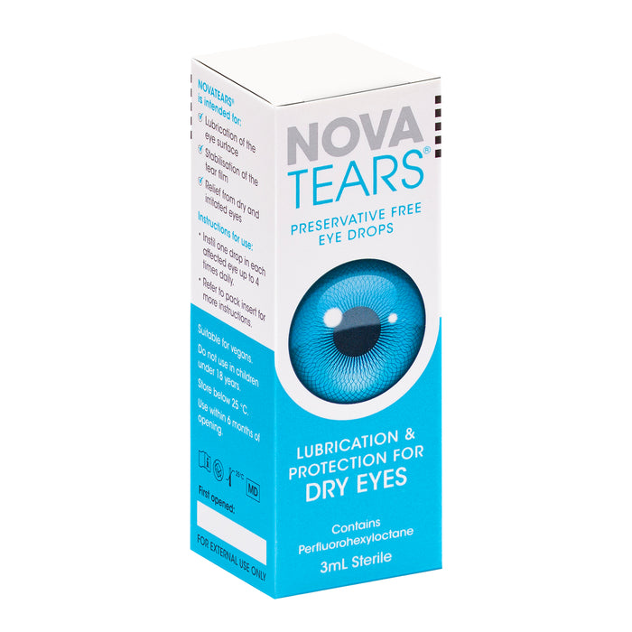 NovaTears Lubricating Eye Drops 3mL.