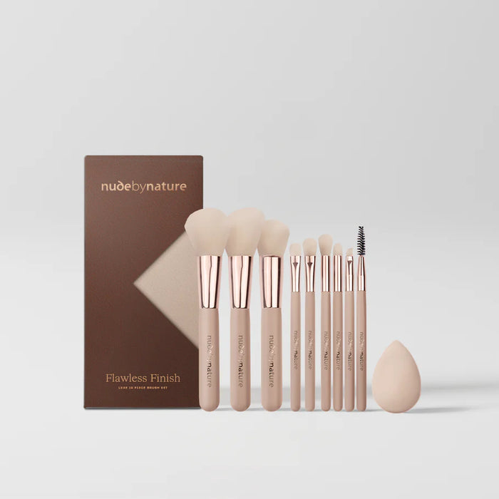 Nude By Nature Flawless Finish Brush Set 10 Piece