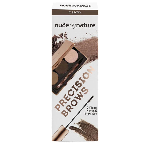 Nude By Nature Precision Brows Kit Brown.