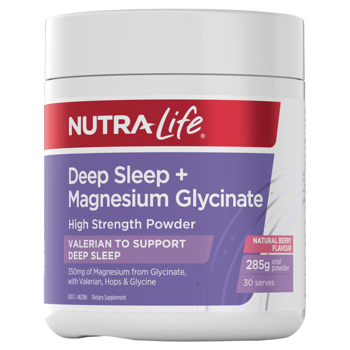 Nutra Life Deep Sleep + Magnesium Glycinate Oral Powder 285g
