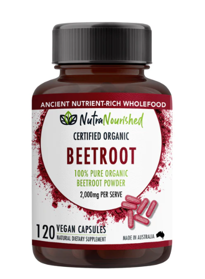 Nutra Nourished Organic Beetroot Powder 120 Capsules
