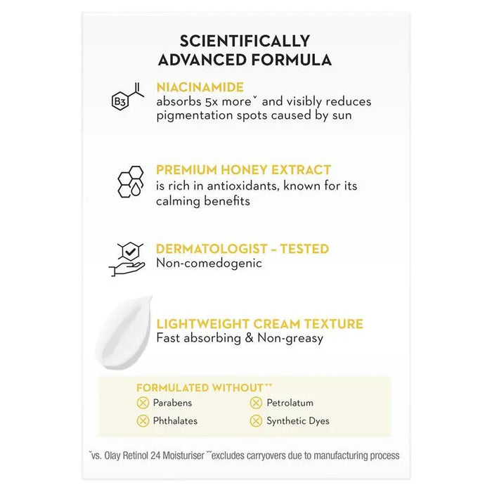 Olay Luminous Niacinamide + Honey Peptide Moisturiser 50g
