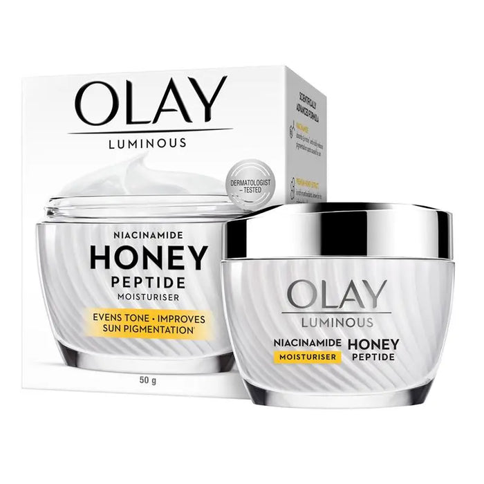 Olay Luminous Niacinamide + Honey Peptide Moisturiser 50g