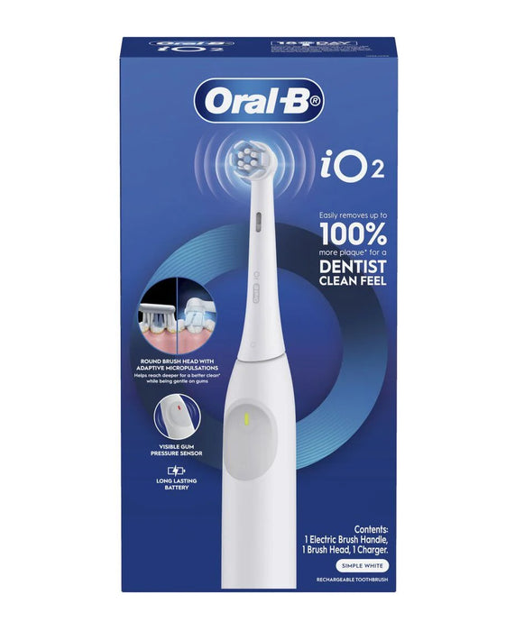 Oral B I02 Toothbrush Simple White Power + Brush Head + 1 Charger