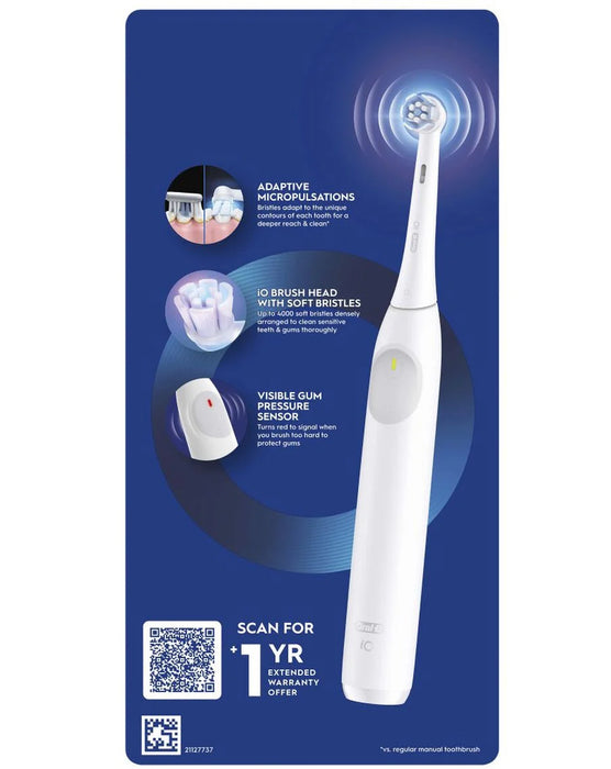 Oral B I02 Toothbrush Simple White Power + Brush Head + 1 Charger