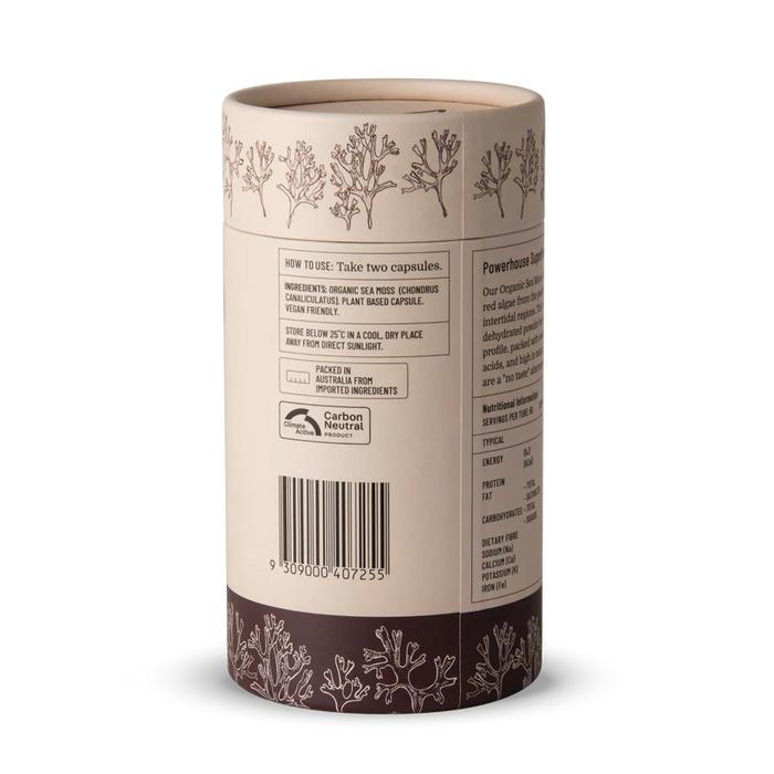 Evolution Botanicals Sea Moss 120 Capsules.