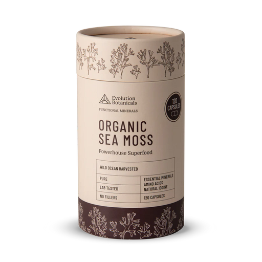 Evolution Botanicals Sea Moss 120 Capsules.