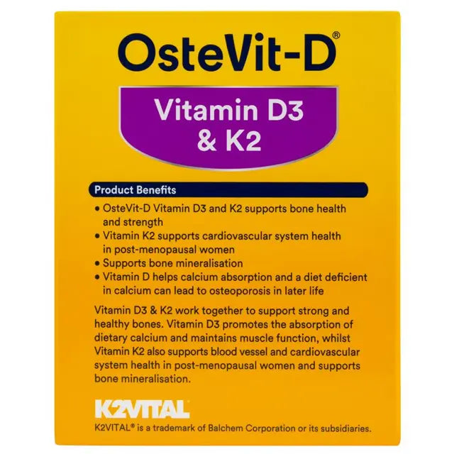 Ostevit-D Vitamin D3 & K2 60 Capsules