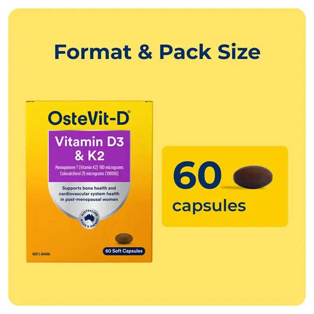 Ostevit-D Vitamin D3 & K2 60 Capsules