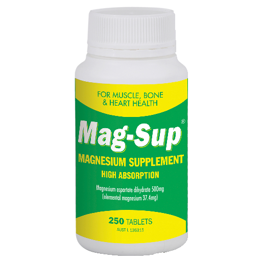 Mag-Sup 500mg 250 Tablets