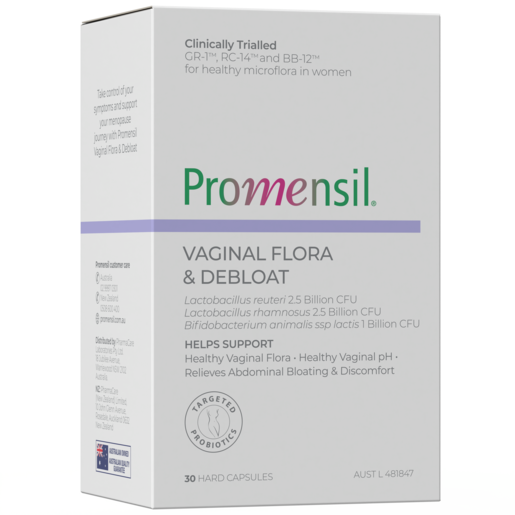 Promensil Vaginal Flora + Debloat 30 Tablets