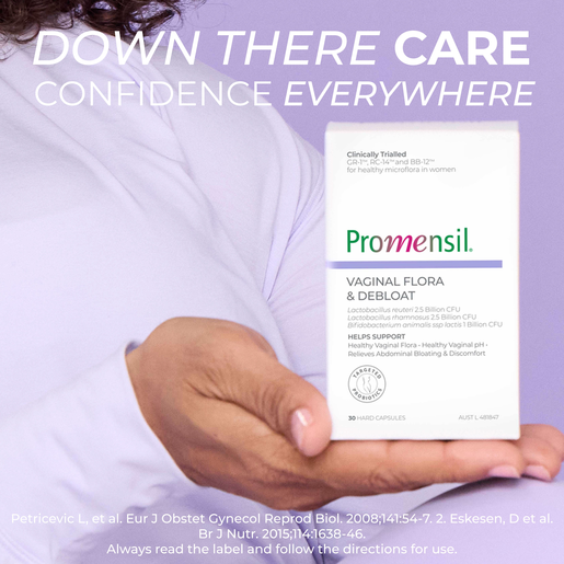 Promensil Vaginal Flora + Debloat 30 Tablets