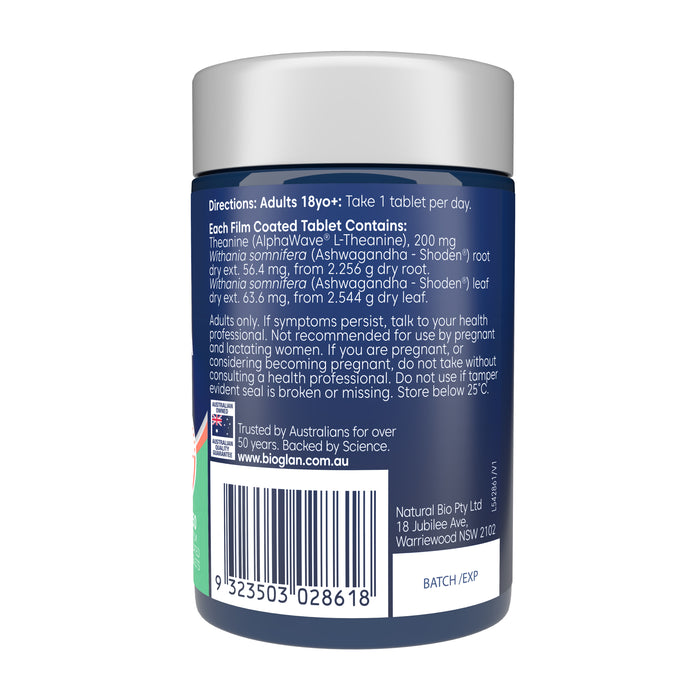 Bioglan L-Theanine Sleep + Ash 50 Capsules