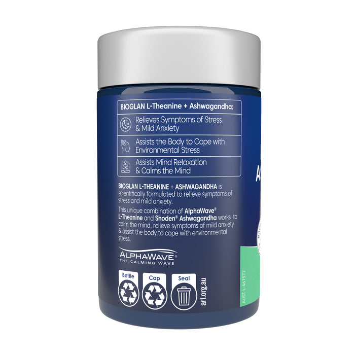 Bioglan L-Theanine Sleep + Ash 50 Capsules