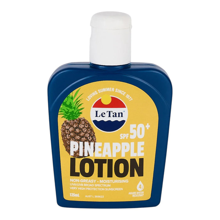LE TAN SPF50+ PINEAPPLE 125ML.