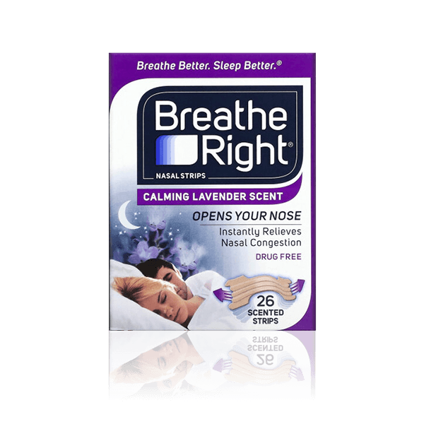 Breathe Right Nasal Strips Lavender Tan 26