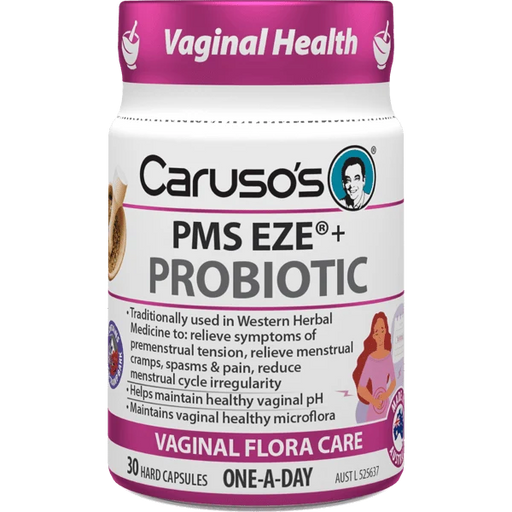 Caruso's PMS EZE® + Probiotic 30 Capsules.