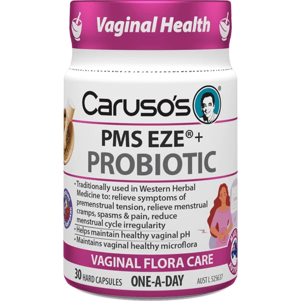Caruso's PMS EZE® + Probiotic 30 Capsules.