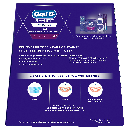 Oral B 3D Whitestrips Advance Seal Strips 14