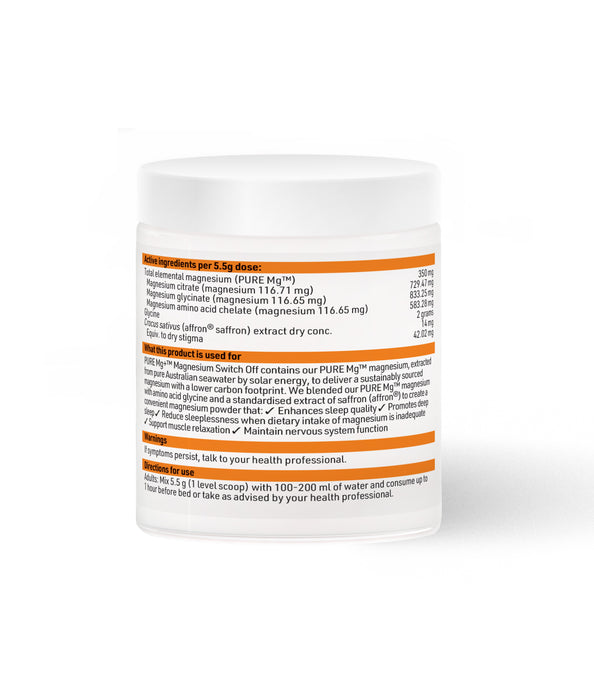 PURE Mg+™ Magnesium Switch Off 165g.