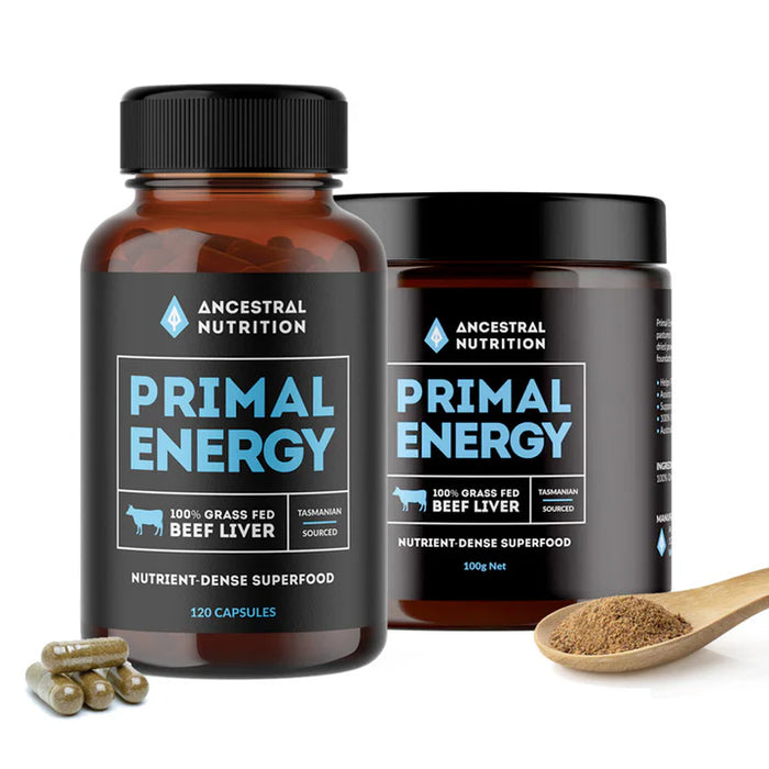 Ancestral Nutrition Primal Energy Blue 120 Capsules