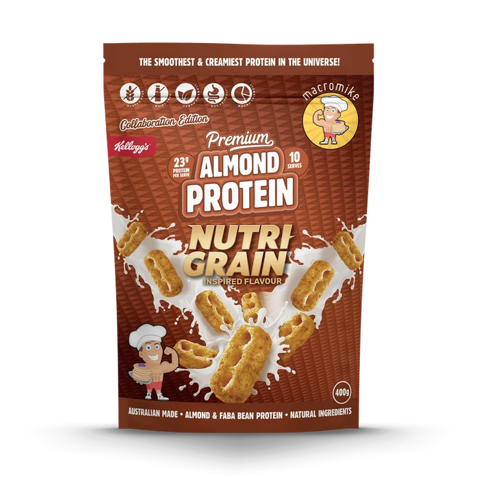 Macro Mike Kellogg's Premium Almond Protein Nutri-Grain Inspired 400g