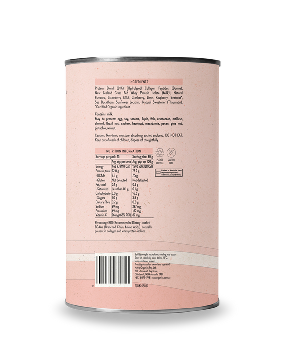 Nutra Organics Protein Water Berry Bliss 450g