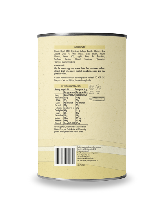 Nutra Organics Protein Water Lemonade 450g