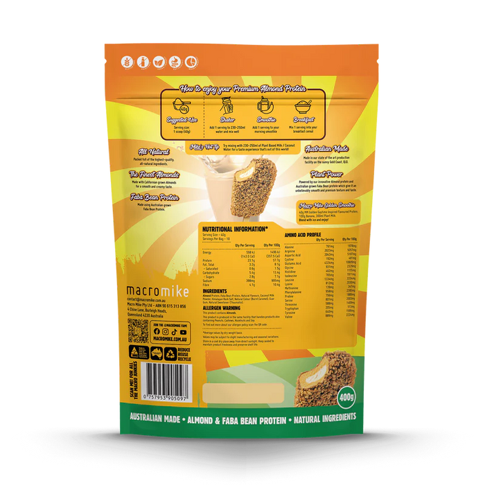 Macro Mike Premium Almond Protein Golden Gaytime 400g