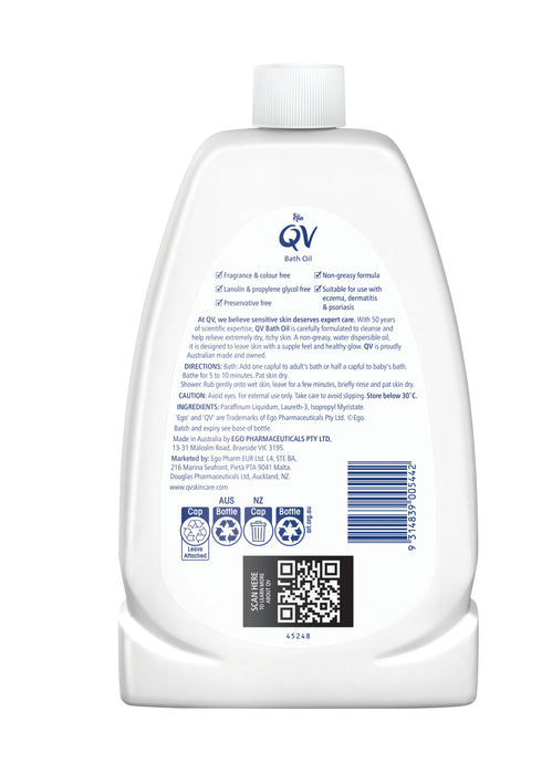 Ego QV Bath Oil 1Litre