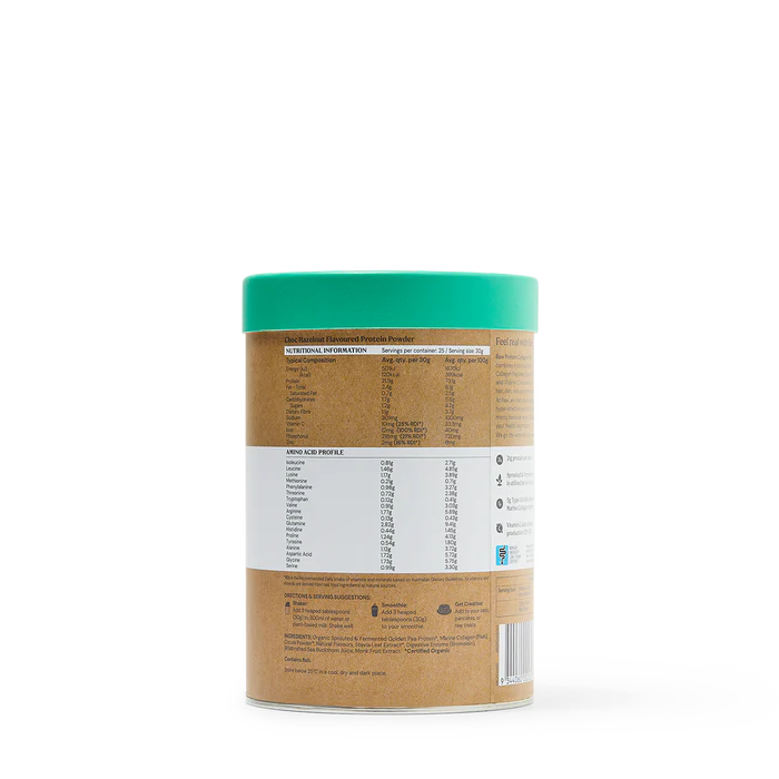 Amazonia Raw Protein Collagen Plus Choc Hazelnut 750g