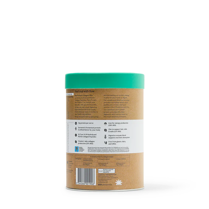 Amazonia Raw Protein Collagen Plus Vanilla Maple 750g