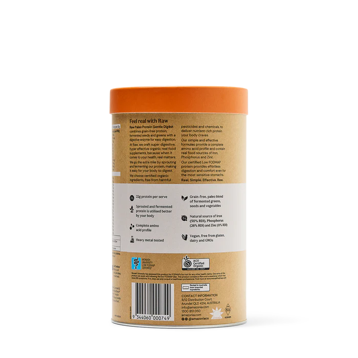 Amazonia Raw Gentle Digest Protein Vanilla.